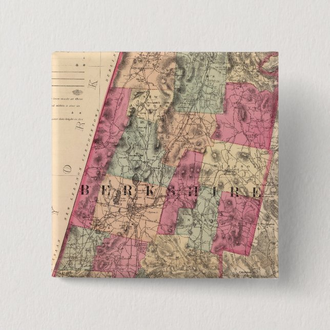 Berkshire County 15 Cm Square Badge (Front)