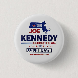 Berkshire County for Joe Kennedy 2020 3 Cm Round Badge