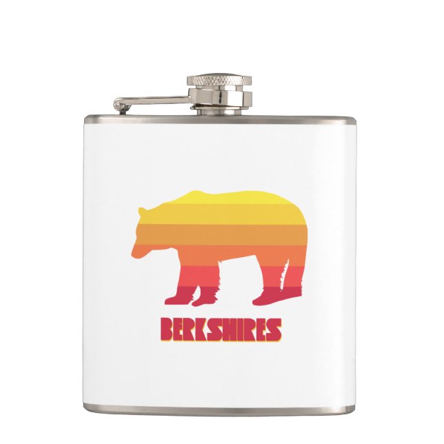 Berkshires Bear Hip Flask (Front)