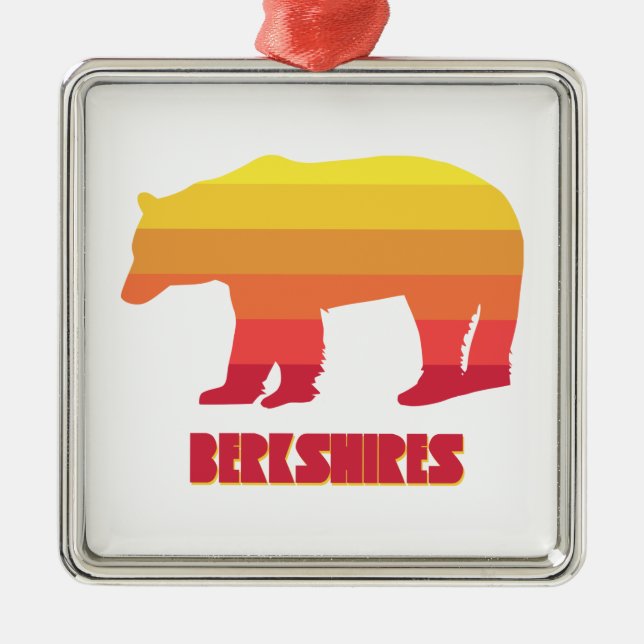 Berkshires Bear Metal Ornament (Front)
