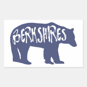 Berkshires Bear Rectangular Sticker