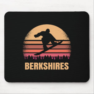 Berkshires Machusetts Snowboarding Outdoor Ma 80s Mouse Pad