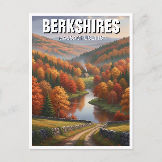 Berkshires Massachusetts Travel Postcard (Front)