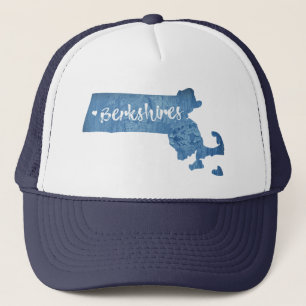 Berkshires Massachusetts Wood Grain Trucker Hat