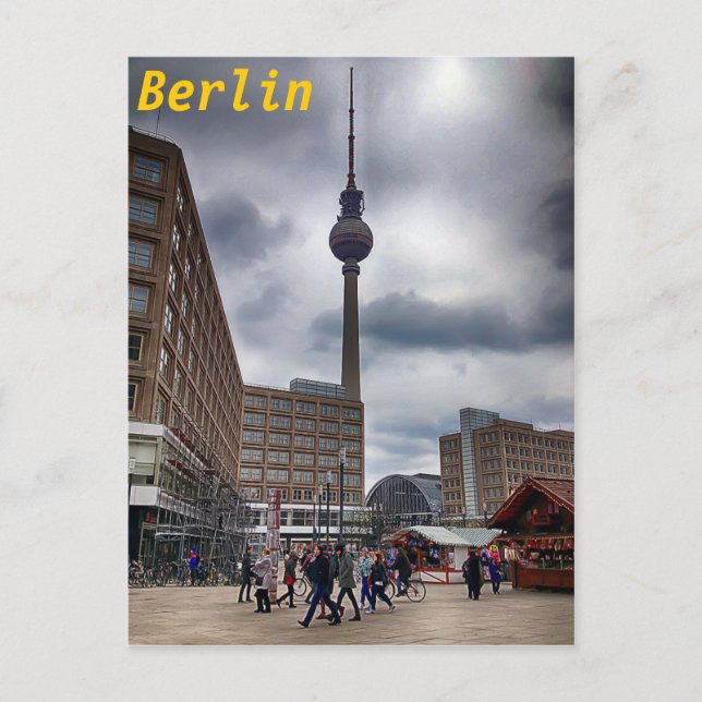 Berlin Alexanderplatz Fernsehturm Postcard (Front)