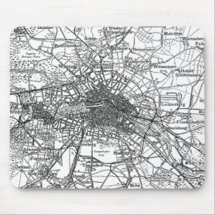 Berlin and Surrounding Areas Map(1911) Mouse Pad