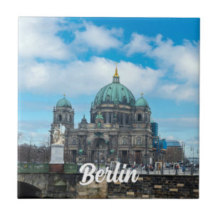Berlin Cathedral and TV tower in Berlin, Germany Ceramic Tile