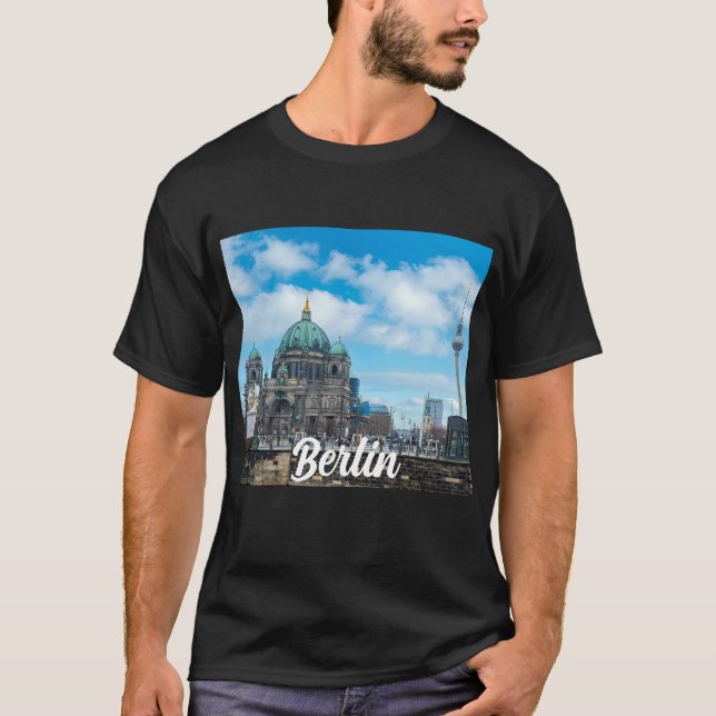 Berlin Cathedral and TV tower in Berlin, Germany T-Shirt (Front)