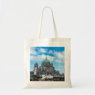 Berlin Cathedral and TV tower in Berlin, Germany Tote Bag