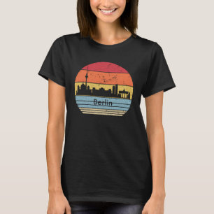 Berlin City Retro Sunset City  for Men Women T-Shirt
