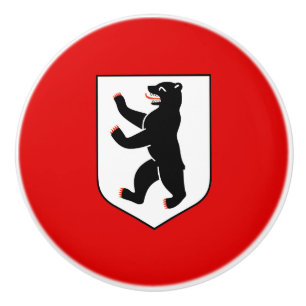 Berlin city symbol germany flag bear emblem ceramic knob