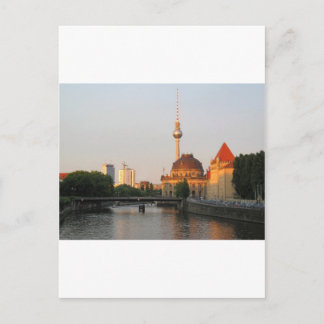 Berlin City View on river Spree Postcard