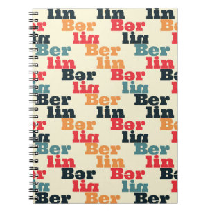 Berlin creative pattern. notebook