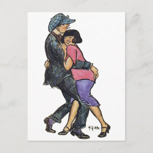 Berlin Dancers Early 1900's Postcard