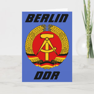 Berlin, DDR - Deutsche Demokratische Republik Card