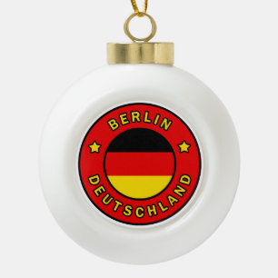 Berlin Deutschland Ceramic Ball Christmas Ornament