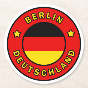 Berlin Deutschland Round Paper Coaster