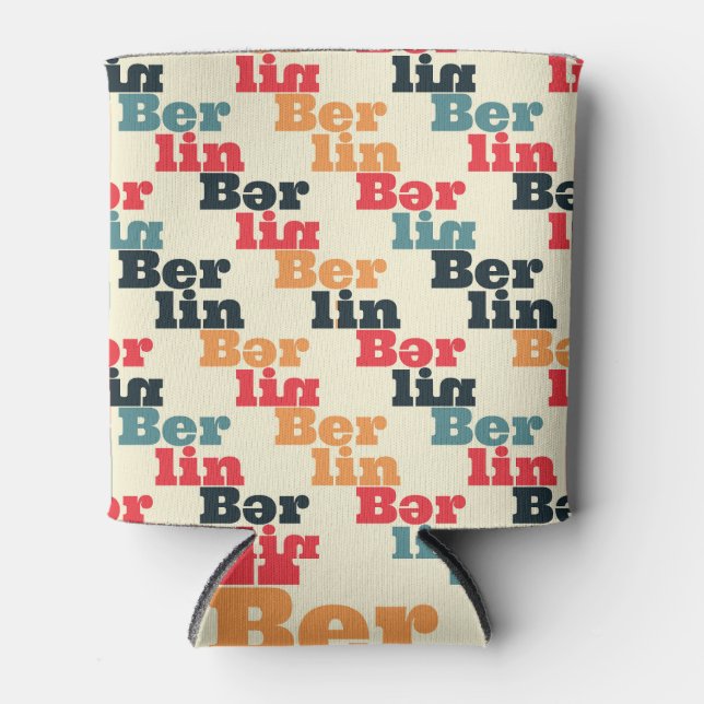 Berlin Digital Creative, Print Pattern. Can Cooler (Front)