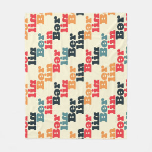 Berlin Digital Creative, Print Pattern. Fleece Blanket