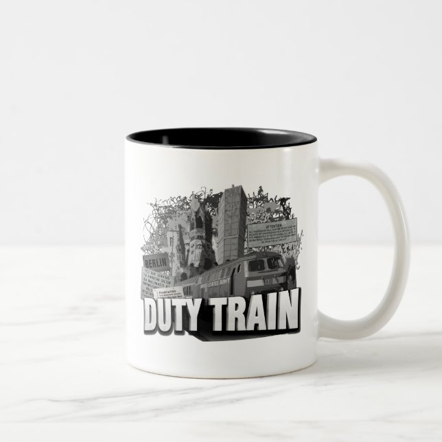 Berlin Duty Train Two-Tone Coffee Mug (Right)