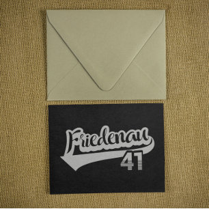 Berlin Friedenau 41 Classic City Number Postcard