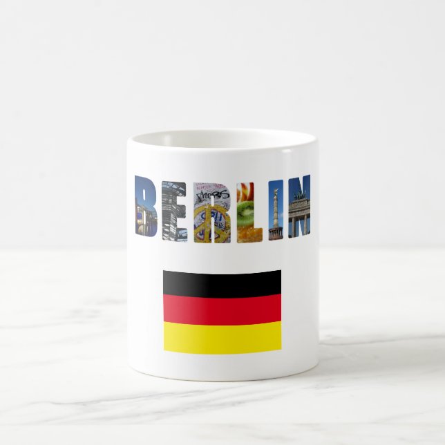 Berlin German Flag Coffee Mug (Center)
