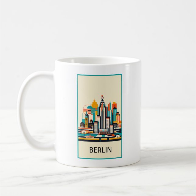 Berlin Germany Art Deco Coffee Mug (Left)