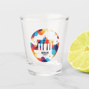 Berlin Germany Brandenburg Gate abstract Travel Shot Glass