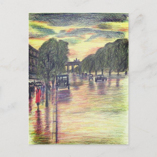 Berlin Germany Brandenburg Gate Brandenburger Tor  Postcard (Front)