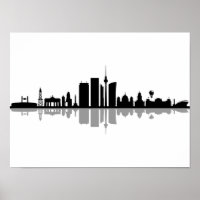 BERLIN Germany Capital City Skyline Silhouette