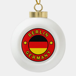 Berlin Germany Ceramic Ball Christmas Ornament
