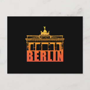 Berlin Germany City Cityscape Skyline Funny Gift Postcard