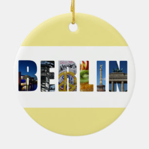Berlin Germany City Travel Photos Ceramic Ornament