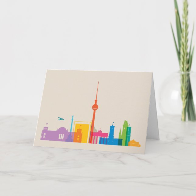 Berlin, Germany Cityscape Card (Front)