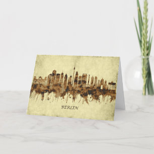 Berlin Germany Cityscape Holiday Card