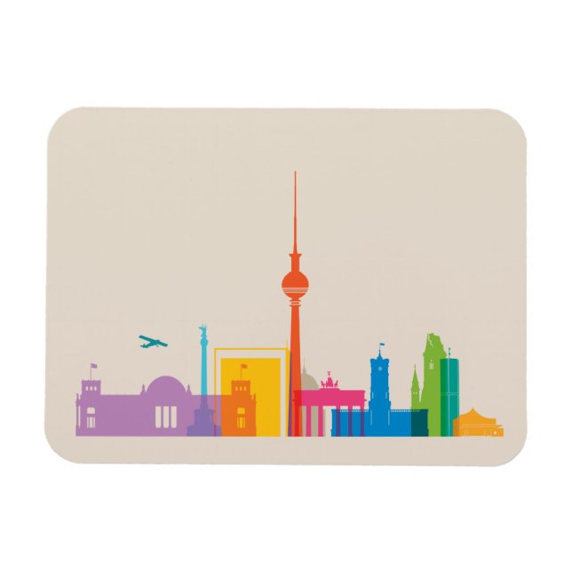Berlin, Germany Cityscape Magnet (Horizontal)