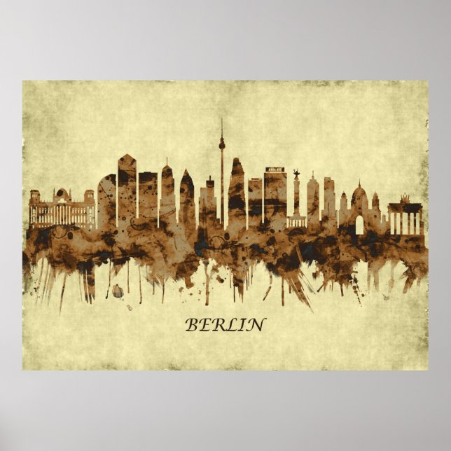 Berlin Germany Cityscape Poster (Front)