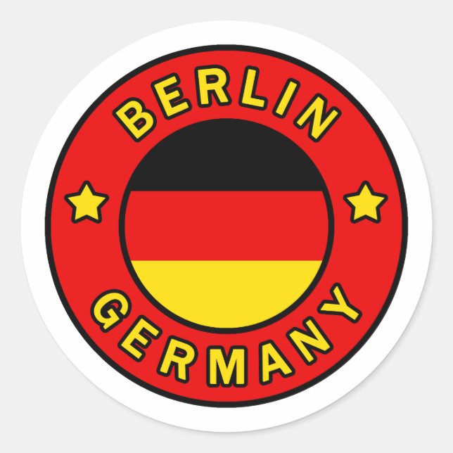 Berlin Germany Classic Round Sticker (Front)