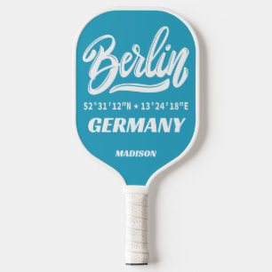 Berlin Germany Coordinates Pickleball Paddle