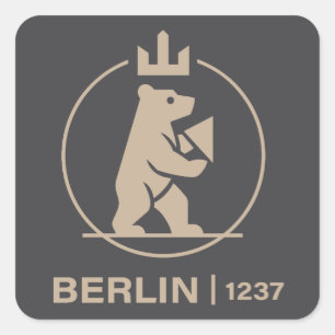 Berlin Germany Europe Square Sticker