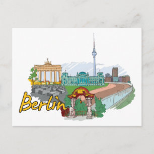 Berlin Germany Famous City Postcard
