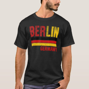 Berlin Germany Flag City French Mens Womens Kids T-Shirt