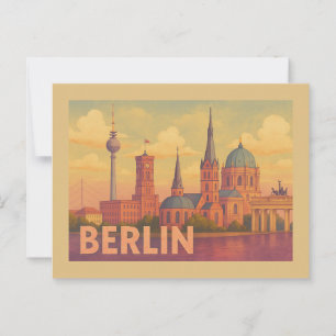 Berlin Germany Iconic Scene Postcard