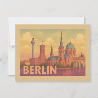 Berlin Germany Iconic Scene Postcard