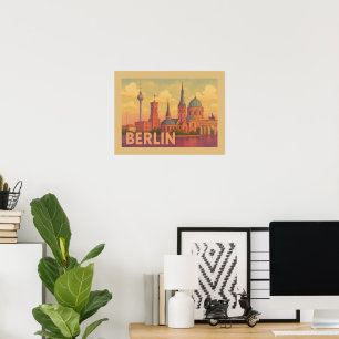 Berlin Germany Iconic Scene Poster