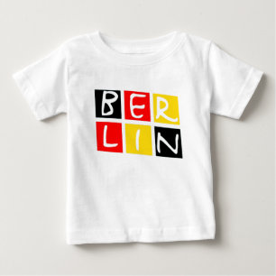 Berlin, Germany Logo in Squares Baby T-Shirt