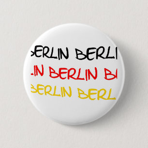 Berlin, Germany Logo Souvenir 6 Cm Round Badge