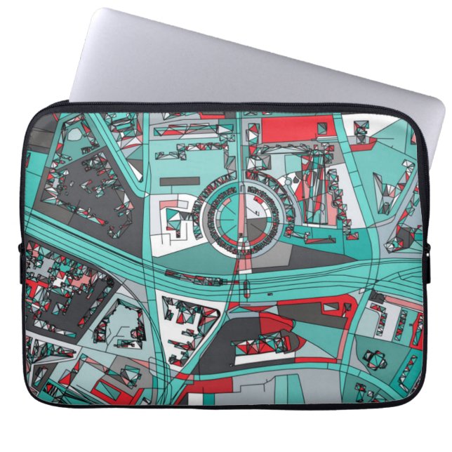Berlin, Germany Map Laptop Sleeve (Front)