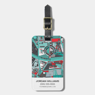 Berlin, Germany Map Luggage Tag