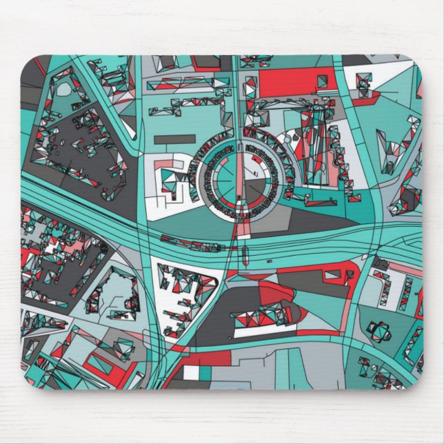 Berlin, Germany Map Mouse Pad (Front)